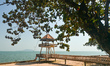 Lifeguard post station at Kep beach in Kep City.On Monday, January 6, 2020, Kep City, Cam...