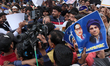 Bhim Army Chief Chandrashekhar Azad joins people at a protest against Citizenship Amendmen...