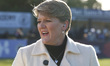 Clare Balding  broadcasteduring Barclays Women's Super League match between Arsenal Women...