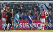 Chelsea Ladies Guro Reiten celebrates her goalduring Barclays Women's Super League match b...