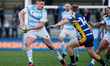      Jamie Blamire of Newcastle Falcons makes a break during the Greene King IPA Champions...