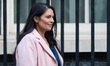 Secretary of State for the Home Department Priti Patel attends a weekly Cabinet meeting in...