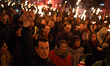 A protester raises his fist. Thousands of protesters demonstrated in Toulouse for the 7th...