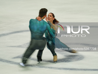 Nicole Della Monica and Matteo Guarise of Italy    in action during Pairs Free Skating at ISU European Figure Skating Championships in  Stei... by Ulrik Pedersen/NurPhoto