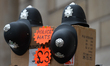 Replica of London Police hats seen for sale in Central London.On Thursday, 23 January 201...