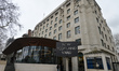 A view of the New Scotland Yard office, the headquarters of the Metropolitan Police Servic...