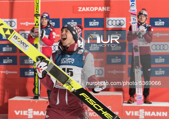 Kamil Stoch (POL) during individual large hill competition, of the FIS Ski jumping World Cup in Zakopane on January 26, 2020 in Zakopane, Po...