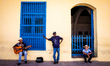 Cuban people in Trinidad, Cuba, on January 20, 2020. Trinidad is a town in the province of...