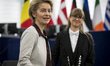 European Commission President Ursula von der Leyen during a debate on the preparation of t...