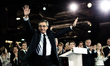 Portrait of François Fillon during his last major campaign meeting organized at Porte de V...