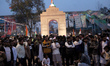 Local protesters hold sit-in protest at Shaheen Bagh, the epicentre of the agitation again...