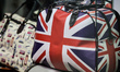 A bag with the national colours of the United Kingdom on display in central London.On Sat...