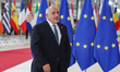 Prime Minister of Bulgaria  Boyko Metodiev Borissov as seen arriving on the red carpet wit...