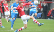 Dani de Wit (AZ Alkmaar) controls the ball during the 2019/20 Eredivisie fixture game betw...