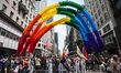 Color Guard before the beginning of New York City's Pride Parade, which has special meanin...