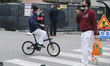 People near the infectious disease center of the Padua hospital, in Padua, Italy, on Febru...