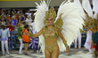 Members of the School Grande Rio performs in Rio de Janeiro, Brazil, on February 24, 2020....