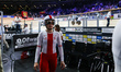Daria Pikulilk (POL) compete in the UCI track cycling World Championship in Berlin on Febr...