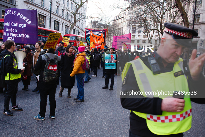 Striking University And College Union Hold March In London