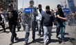 Intervention of the police force this morning in Taksim square, in Istanbul, on June 11, 2...