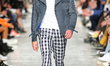  A model presents a creation from the Portuguese fashion designer Nuno Gama during the Lis...