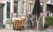 Café restaurants are close at the Red Light District on March 16, 2020 in Amsterdam,Nether...