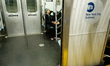 A view of people wearing masks on the subway of New York City  amid Coronavirus Outbreak s...