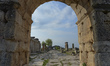 An image from Hierapolis of Phrygia, an ancient city located on hot springs in Phrygia, so...
