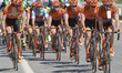 CCC  team leads the peloton during the sixth stage of the 51st Presidential Cycling Tour o...