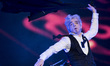 Italian singer Morgan perform live The traditional Labor Day concert in Rome's central Pia...