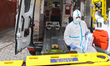 The emergency health units of Madrid, SAMUR, (SPAIN) preparing to take a future patient wi...