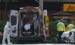 The emergency health units of Madrid, SAMUR, (SPAIN) preparing to take a future patient wi...