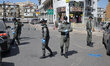 Israeli border Policemen in a checkpoint located at the exit of the Ultra-Orthodox city of...