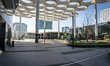 Empty spaces around the train staton of Utrecht, Netherlands, on April 4, 2020 during the...