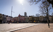 Empty spaces in the centre of Utrecht, Netherlands, on April 4, 2020 during the Coronaviru...