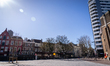 Empty spaces in the centre of Utrecht, Netherlands, on April 4, 2020 during the Coronaviru...