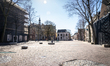 Empty spaces in the centre of Utrecht, Netherlands, on April 4, 2020 during the Coronaviru...