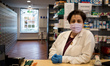 Medical personnel wearing a protective mask during the coronavirus epidemic. Faenza, Italy...