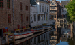A general view of BrugesA, Belgium, on April 27, 2020. Europe's tourism industry around on...