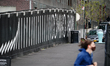 A view of Domino Park at Brooklyn in New York City USA during the coronavirus pandemic on...