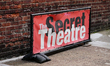 A view of The Secret Theatre in Long Island City, New York City USA during the coronavirus...