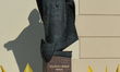 A statue of Pope John Paul II in Izdebnik, on the road from Krakow to Wadowice, seen on th...