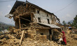 A destroyed rural structure. Sindhupal Chowk, Nepal. May 7, 2015. 