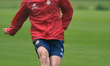 Vullnet Basha of Wisla Krakow seen during a training session before the first Ekstraklasa...