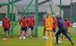 Wisla Krakow players seen during a training session before the first Ekstraklasa match, af...