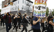 Protesters demonstrate in the streets of Manhattan in response to the death of a Minneapol...