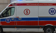 A view of an ambulance seen in Krakow's Main Market Square. Since April 5, the 7-day movi...
