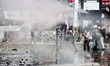 Intervention of the police force this morning in Taksim square, in Istanbul, on June 11, 2...