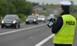 A police officer seen during a speed check on the national road 94, near the village of Bi...