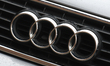 A logo of AUDI, German multinational automaker, seen on a car in Krakow.On June 6, 2020,...